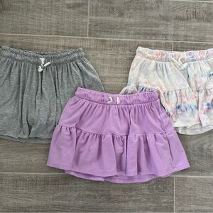 Cat & Jack Kids Skirt Trio - Gray, Purple, Multicolor